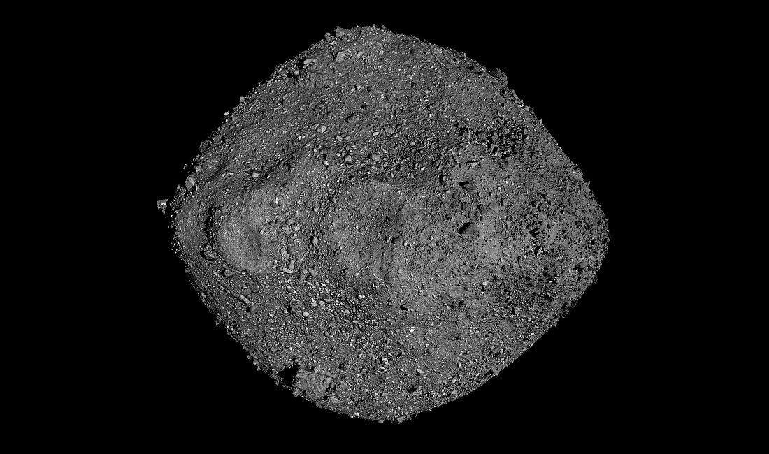 3D model of Bennu asteroid, composite image