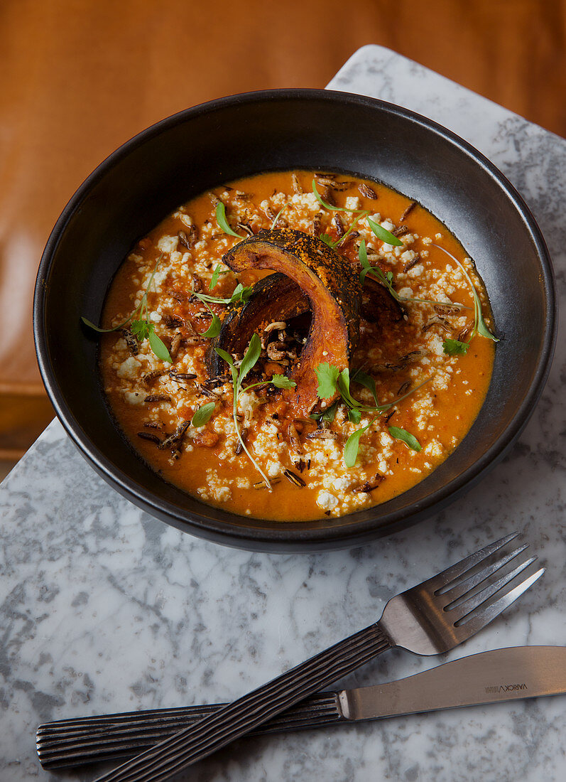 Vegetarian pumpkin curry