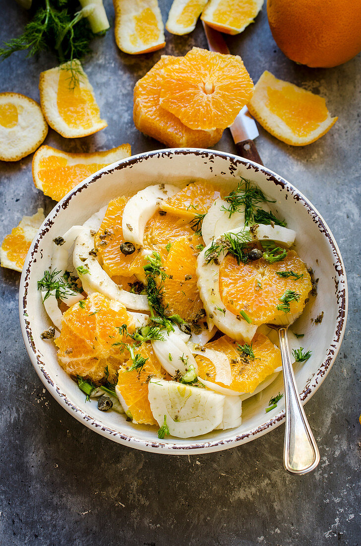 Fenchel-Orangen-Salat