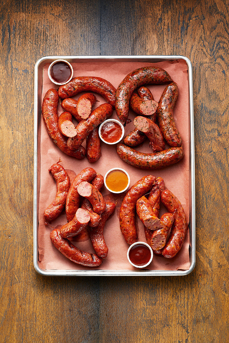 Homemade BBQ sausage variations