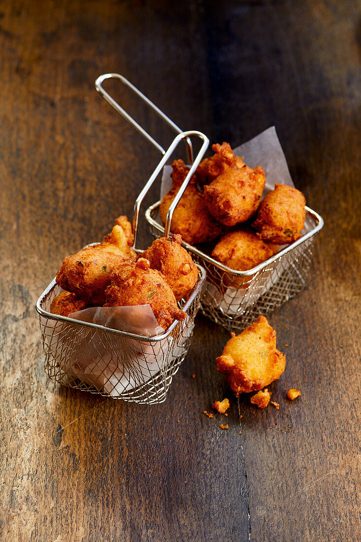 American Hush Puppies - Fried balls made from cornmeal