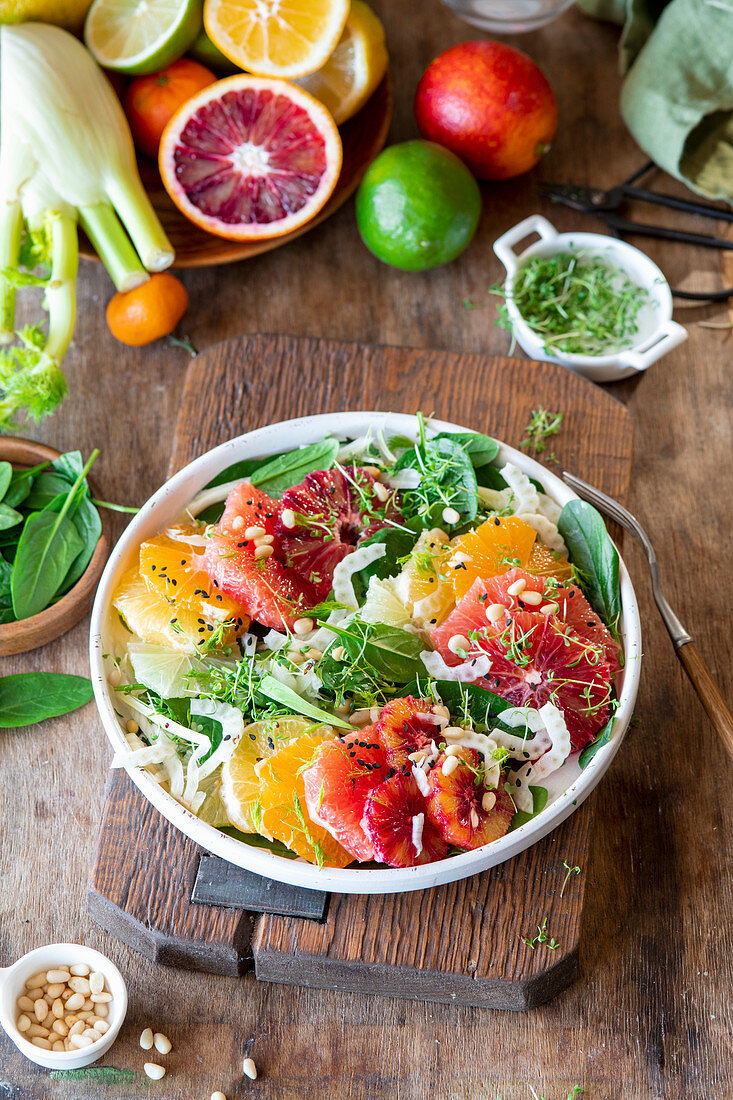 Zitrusfrüchtesalat mit Fenchel