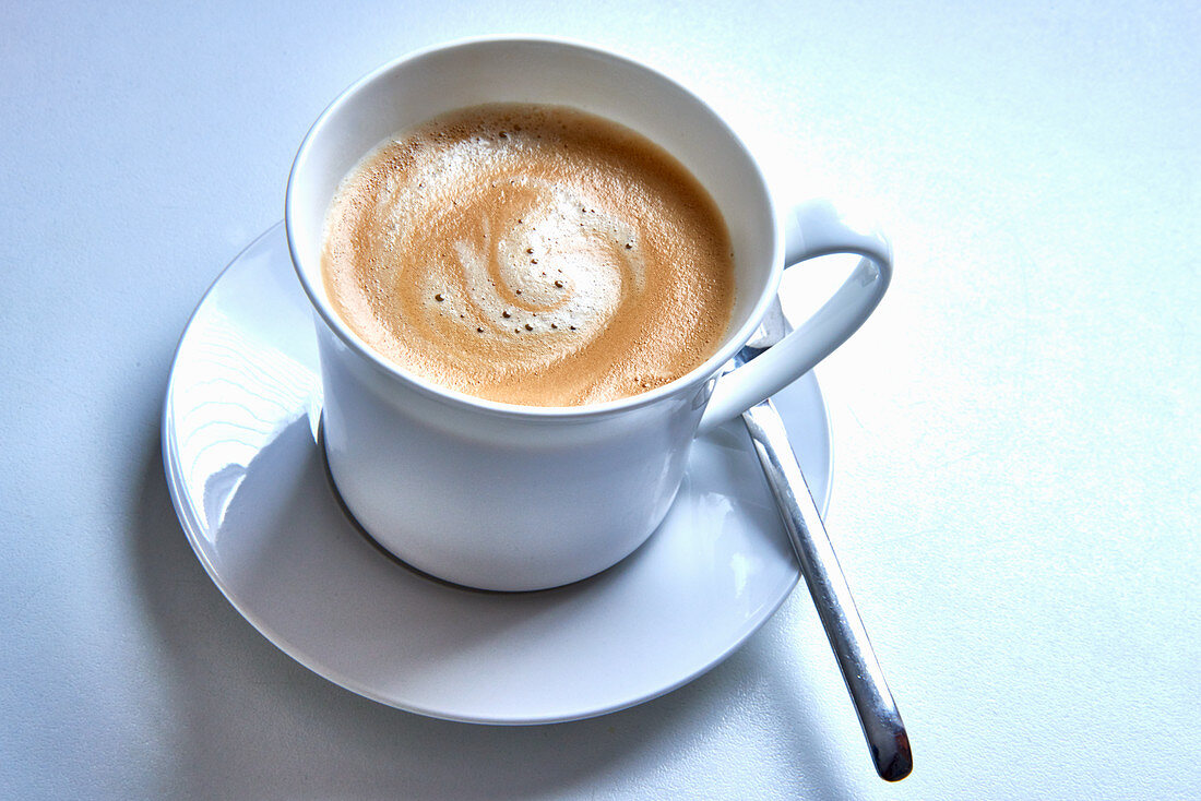 Coffee with milk foam