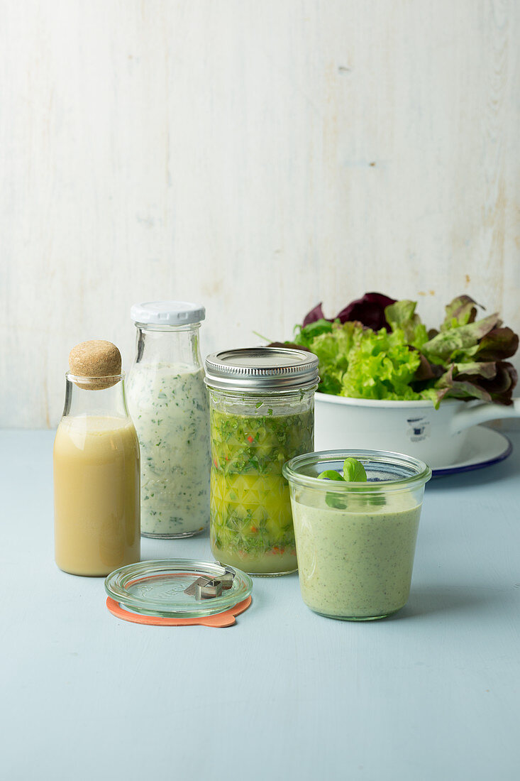 Variations of salad dressings