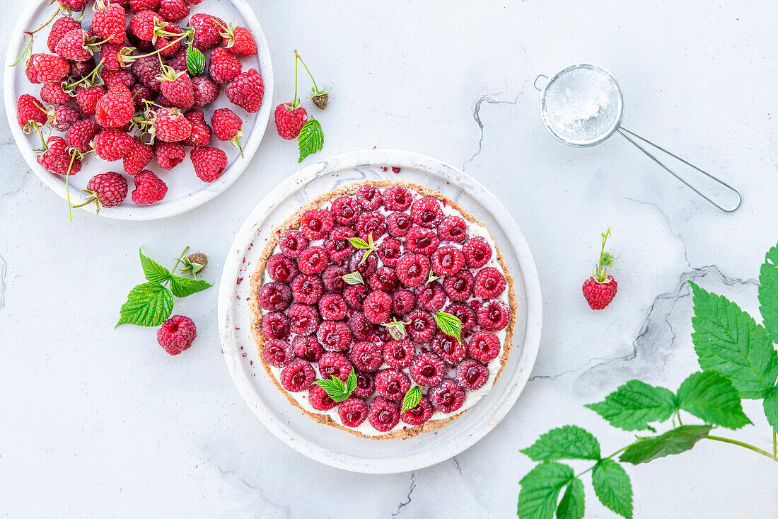 Raspberry tart