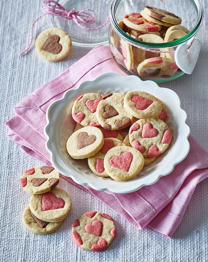 Cinnamon heart cookies