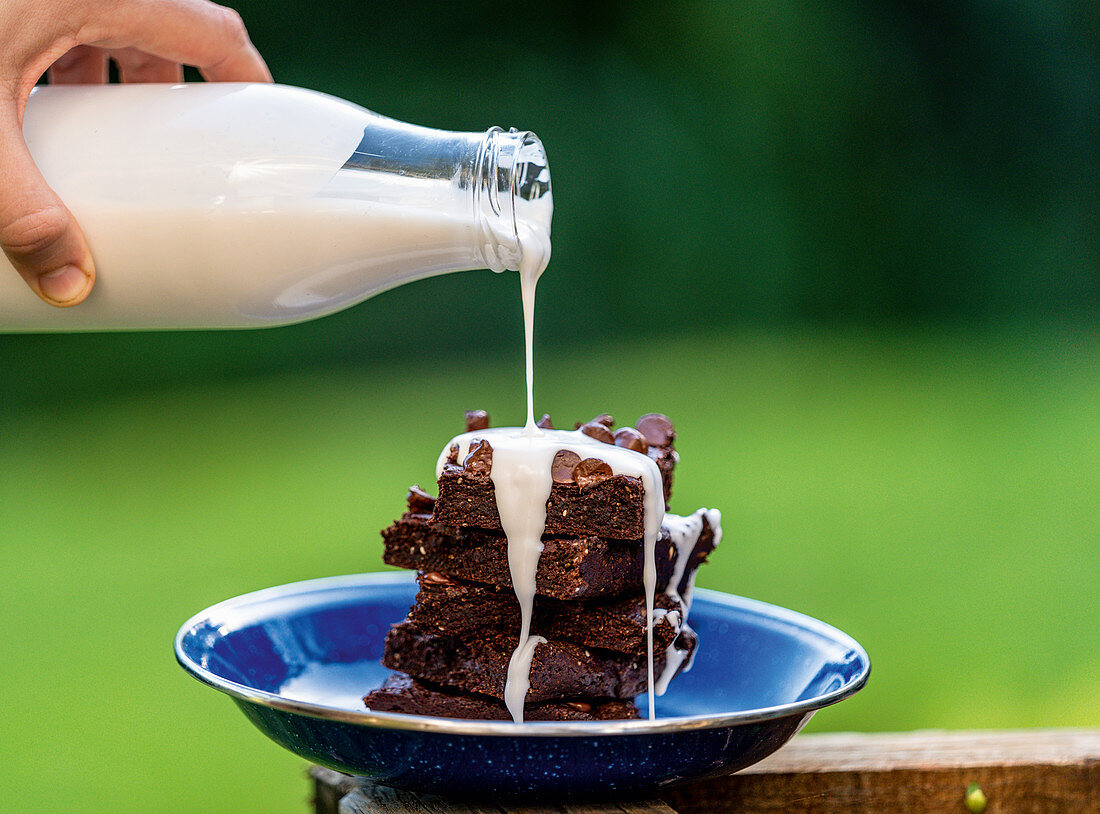 Super fast breakfast brownies