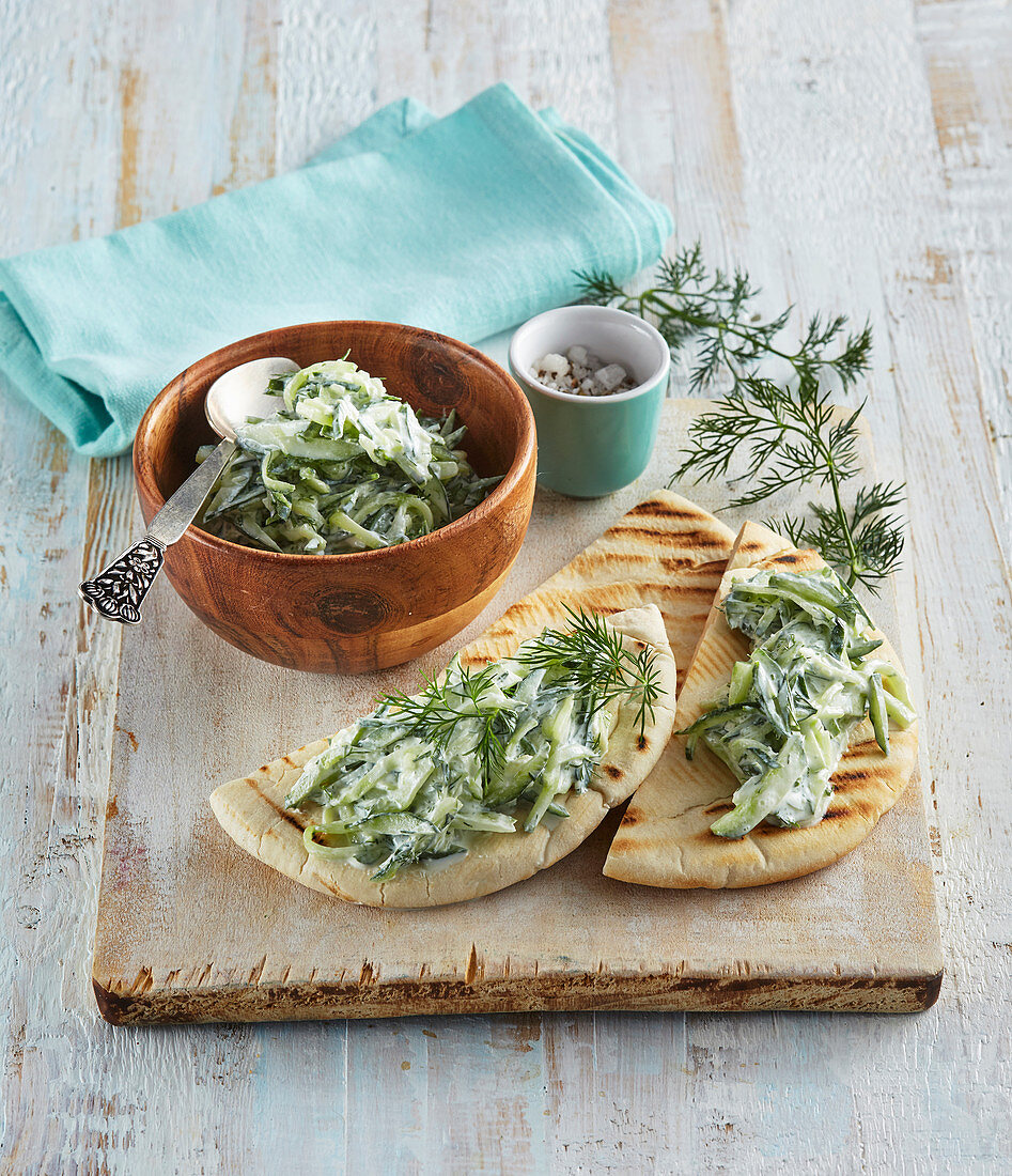 Pita mit Tzatziki