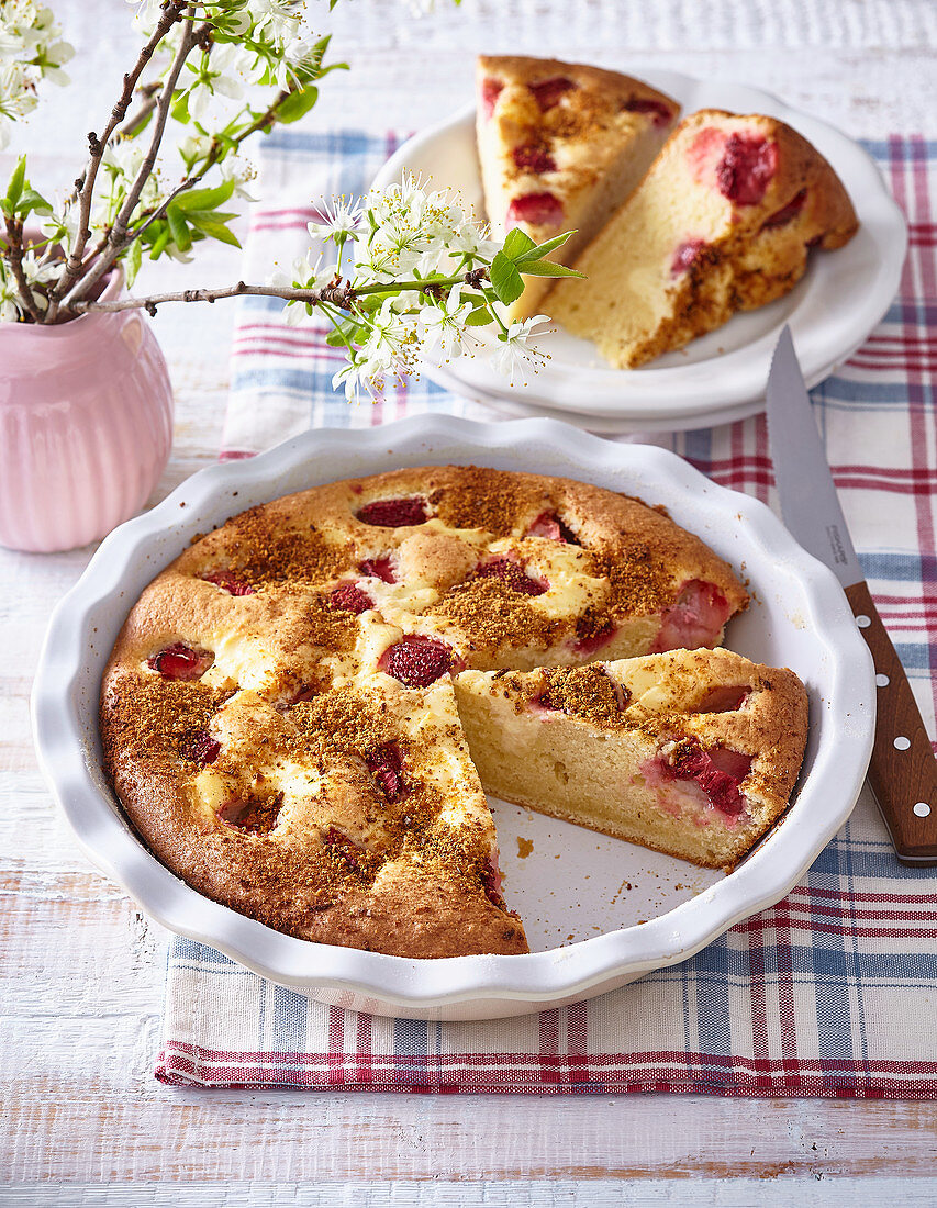 Erdbeerkuchen mit Lebkuchengewürz