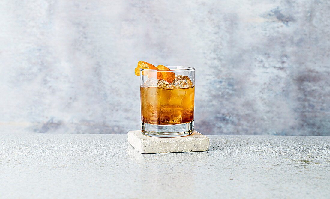 Old fashioned cocktail