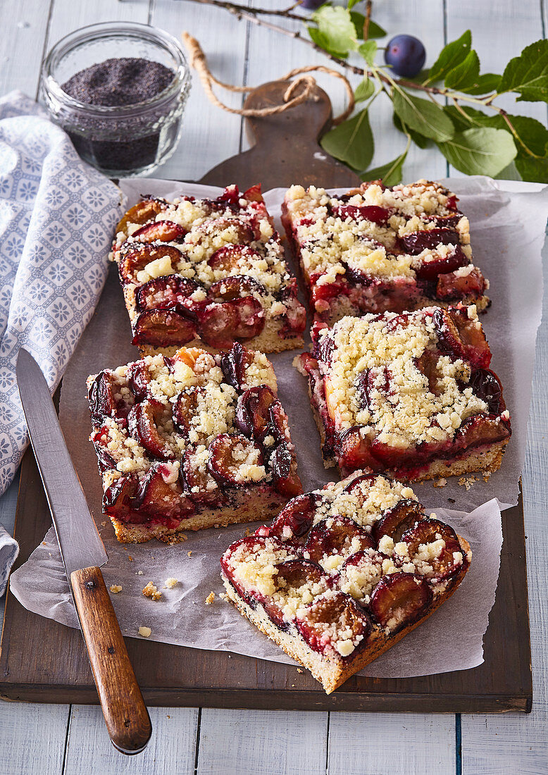 Zwetschgenkuchen mit Streuseln