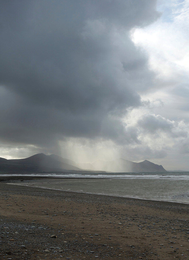 Rain storm on the Lleyn Peninsular, North Wales