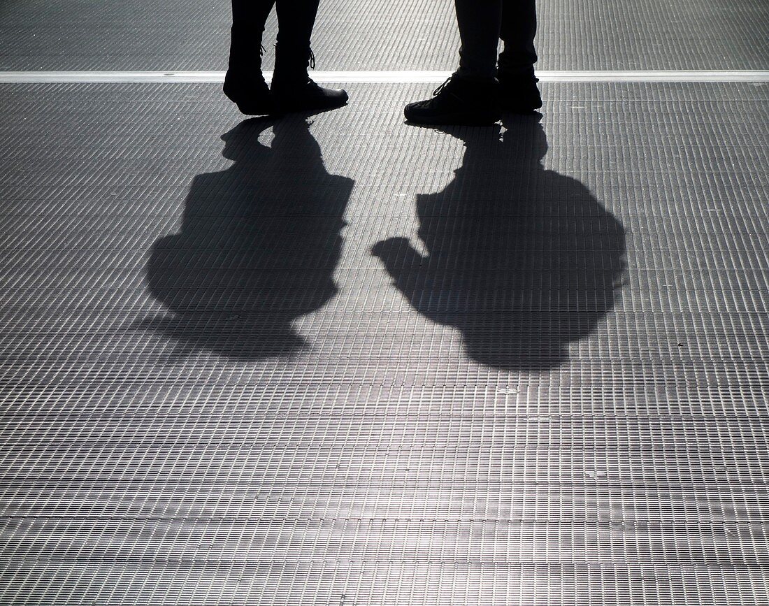 Couple with shadows
