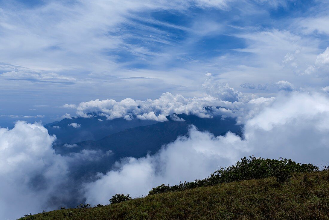 Clouds over Nilgiri mountains, India