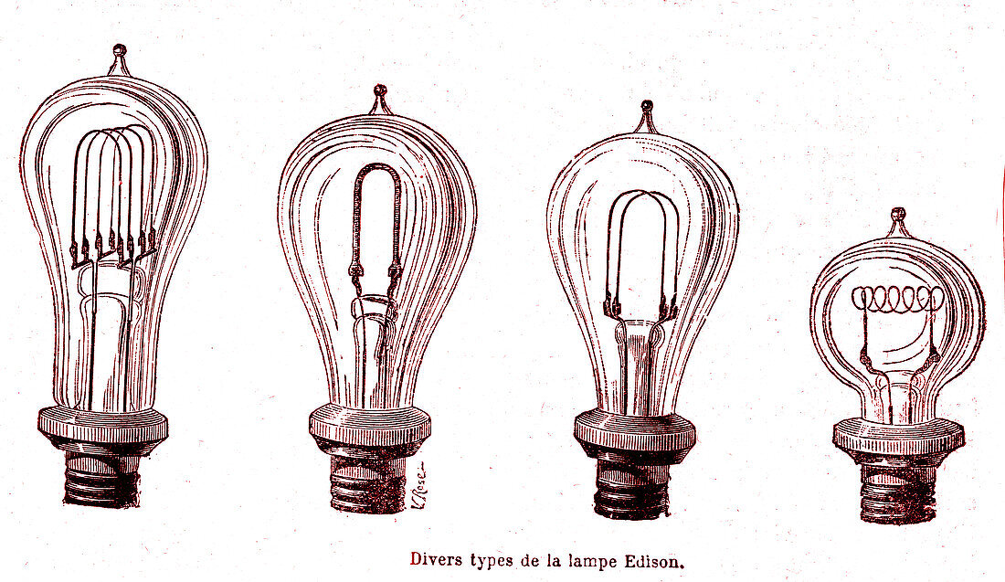 Edison's incandescent lamps
