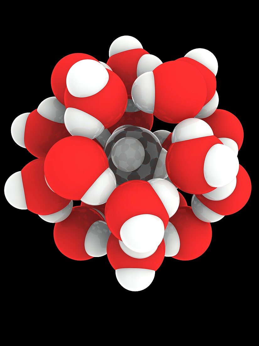Methane hydrate, molecular model
