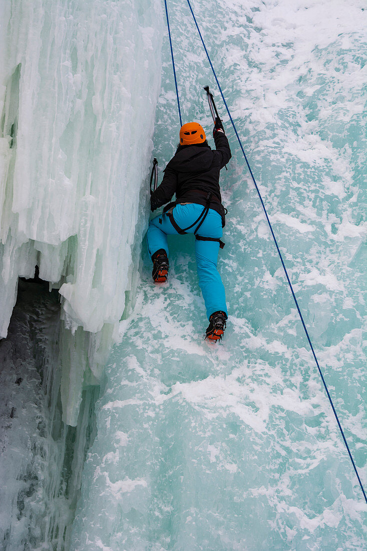 Ice climbing, Sweden