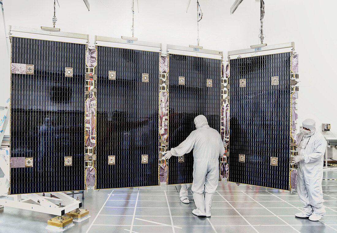 James Webb Space Telescope solar array deployment test