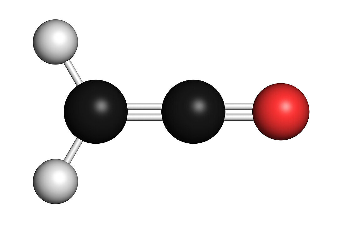 Ethenone molecule, illustration