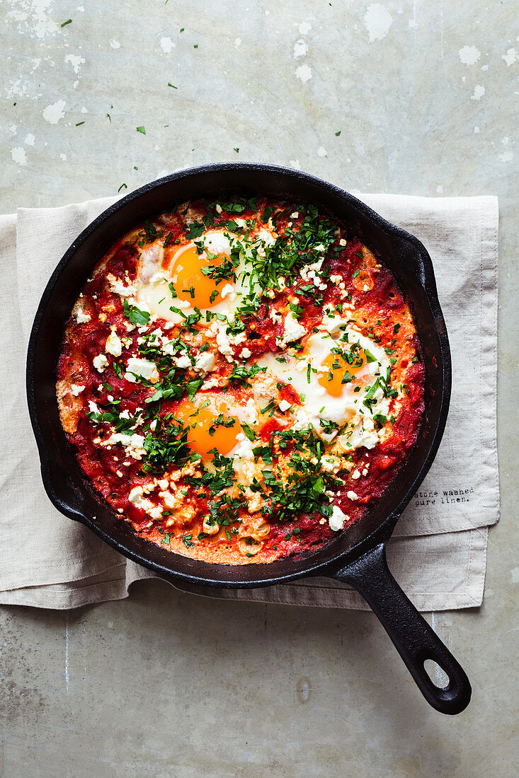 Shakshuka mit Feta