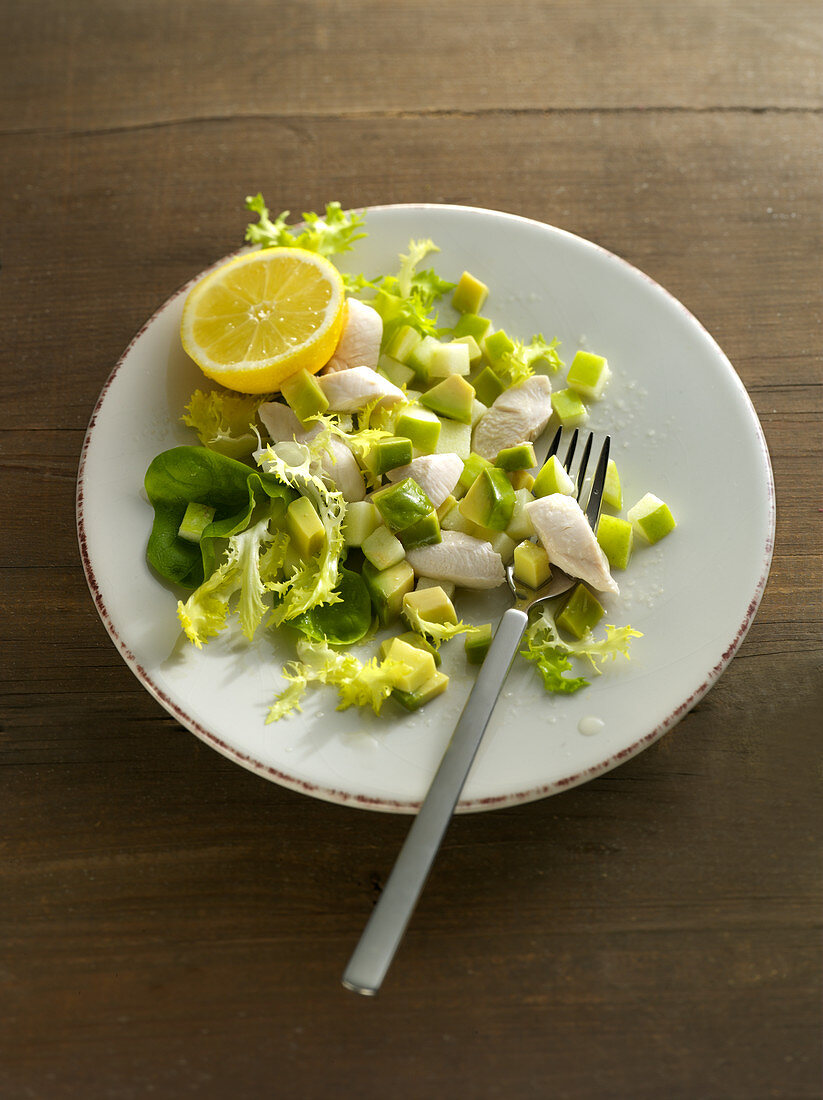 Avocado-Hähnchensalat