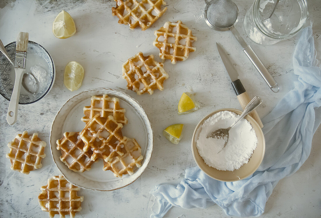 Liège waffles (Gaufres de Licge)