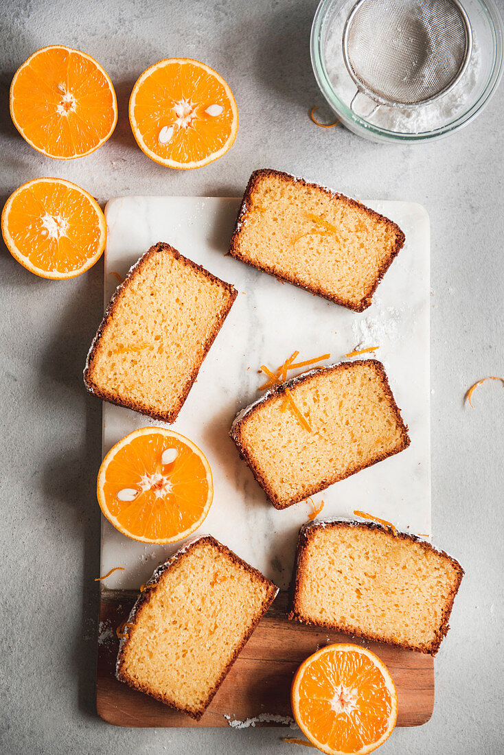 Orange loaf cake