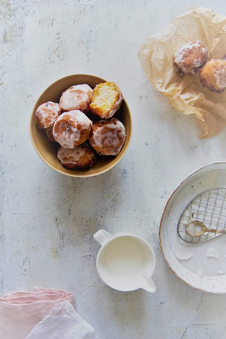 Mardi Gras donuts