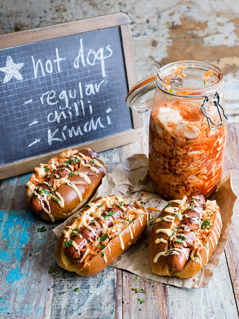 Kimchi Hot Dog