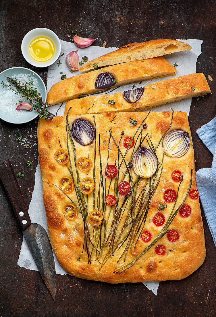 Garten-Focaccia