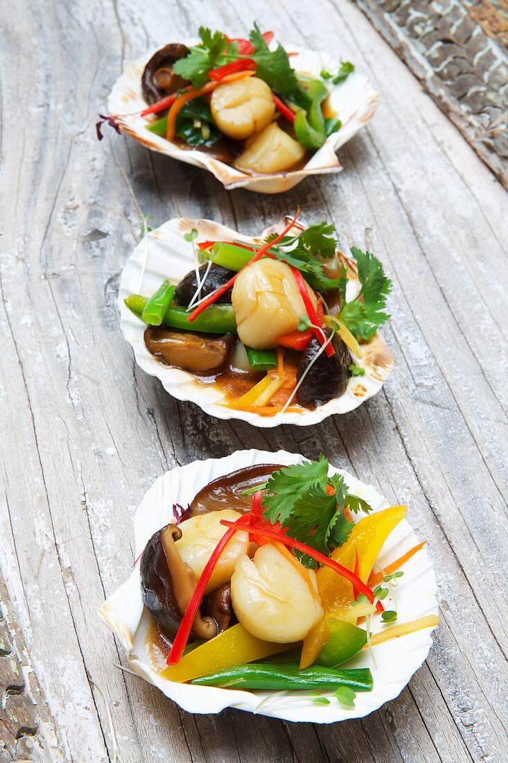 Thai scallops