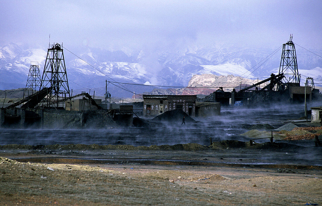 Illegal coal mine, China