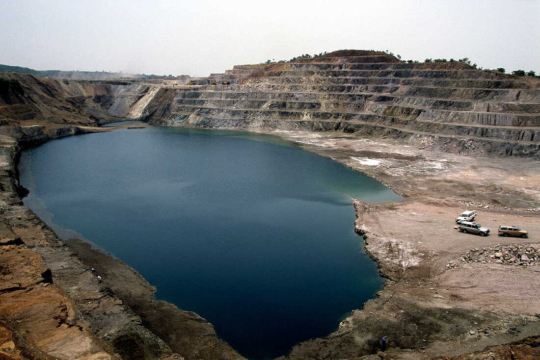 Open pit mine, Democratic Republic of Congo