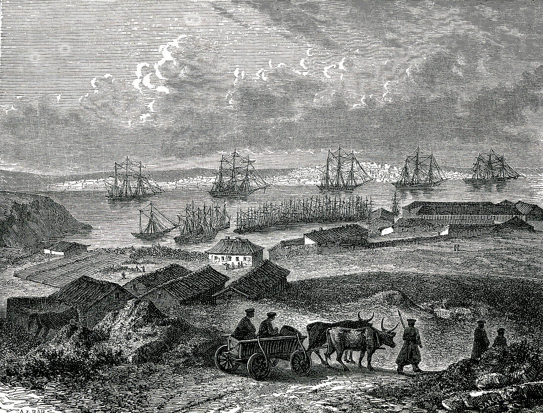 Sevastopol, Crimea, 19th century illustration