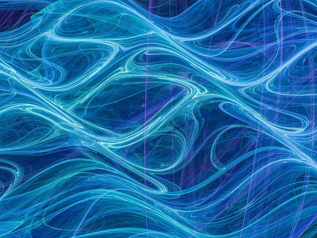 Waveforms, abstract illustration