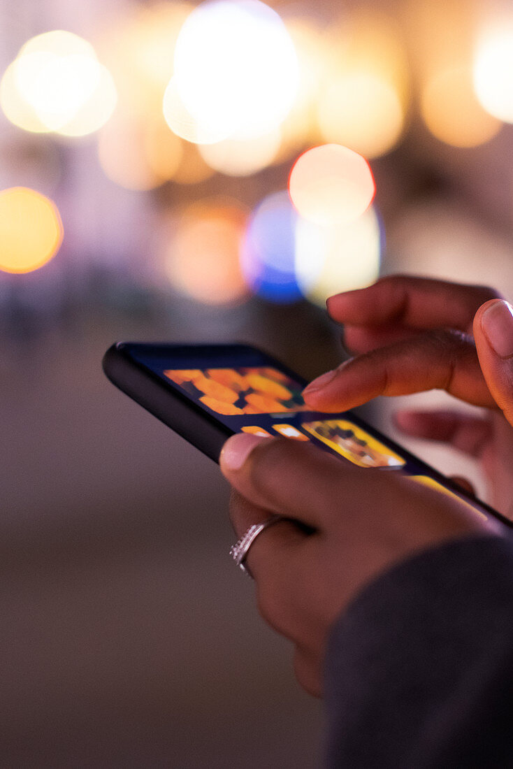 Woman using a smartphone