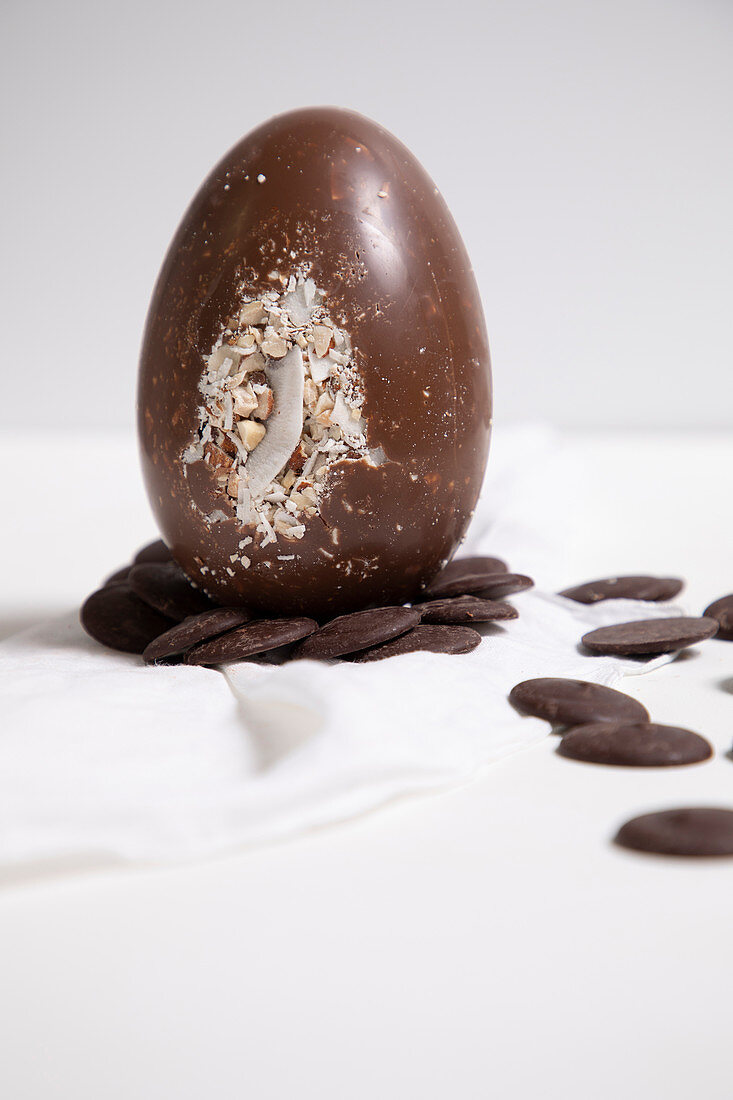 Chocolate almond Easter egg