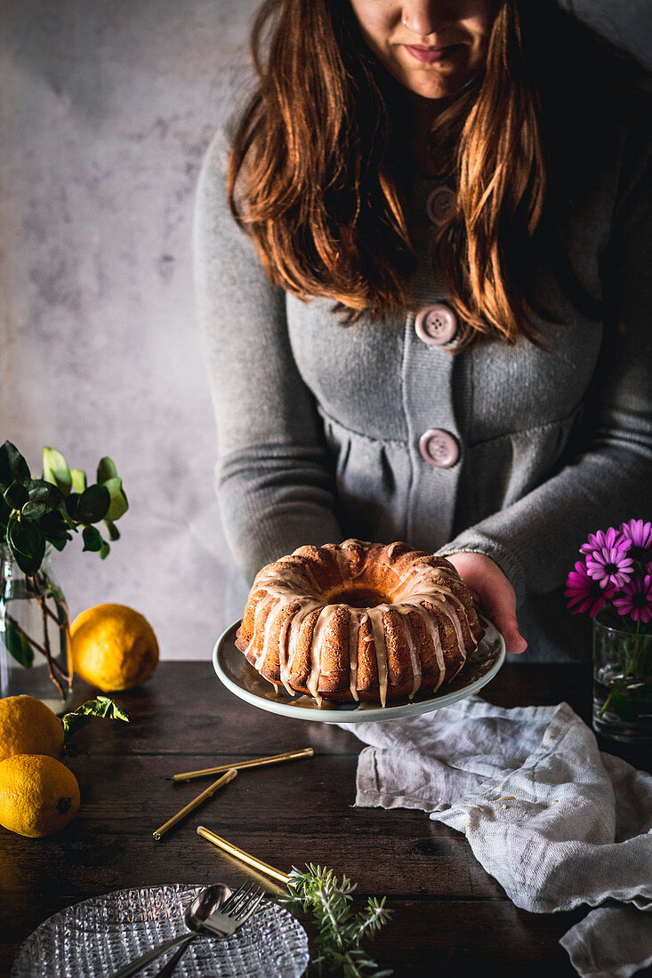 Bundt Cake mit Zitronenglasur