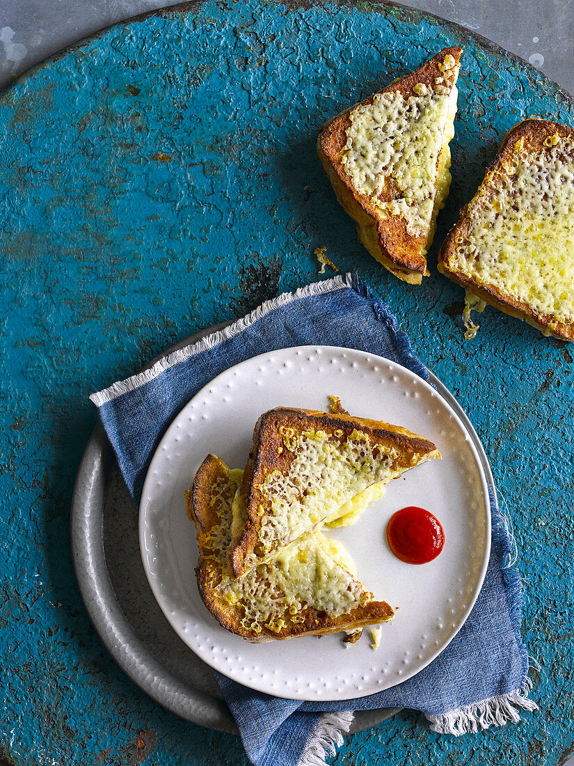 Grilled cheese eggy bread