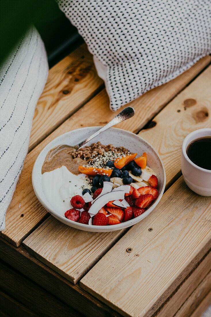 Summer fruit porridge