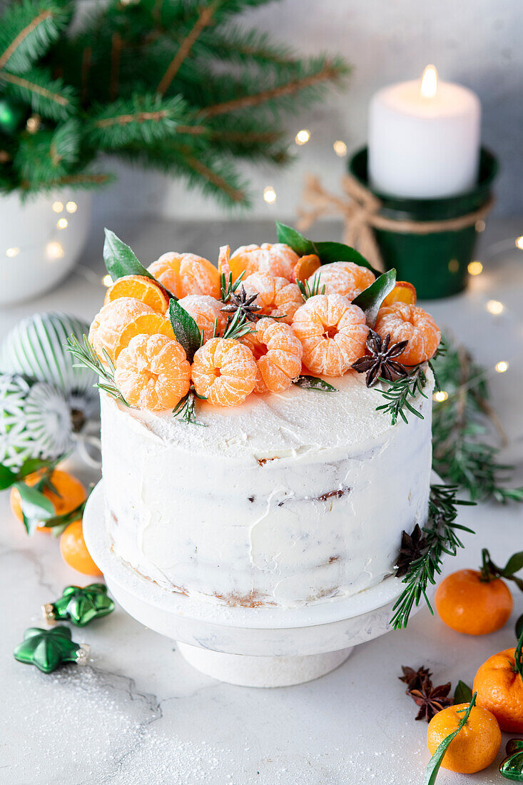 Tangerine vanilla cake