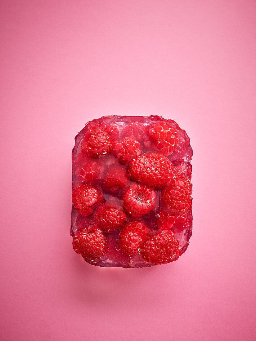 Raspberries in Jelly