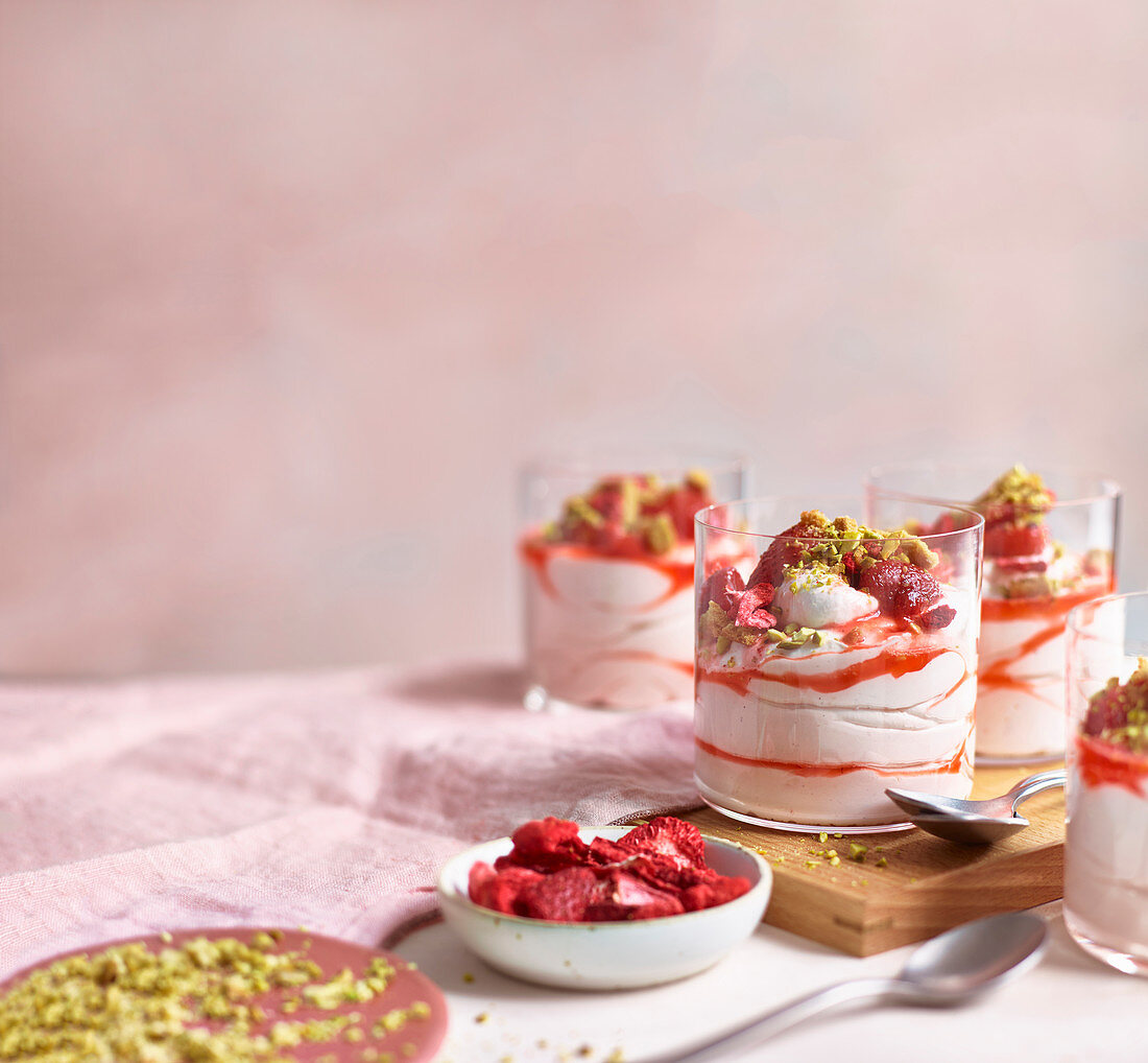 Quick cheat's strawberry mousse
