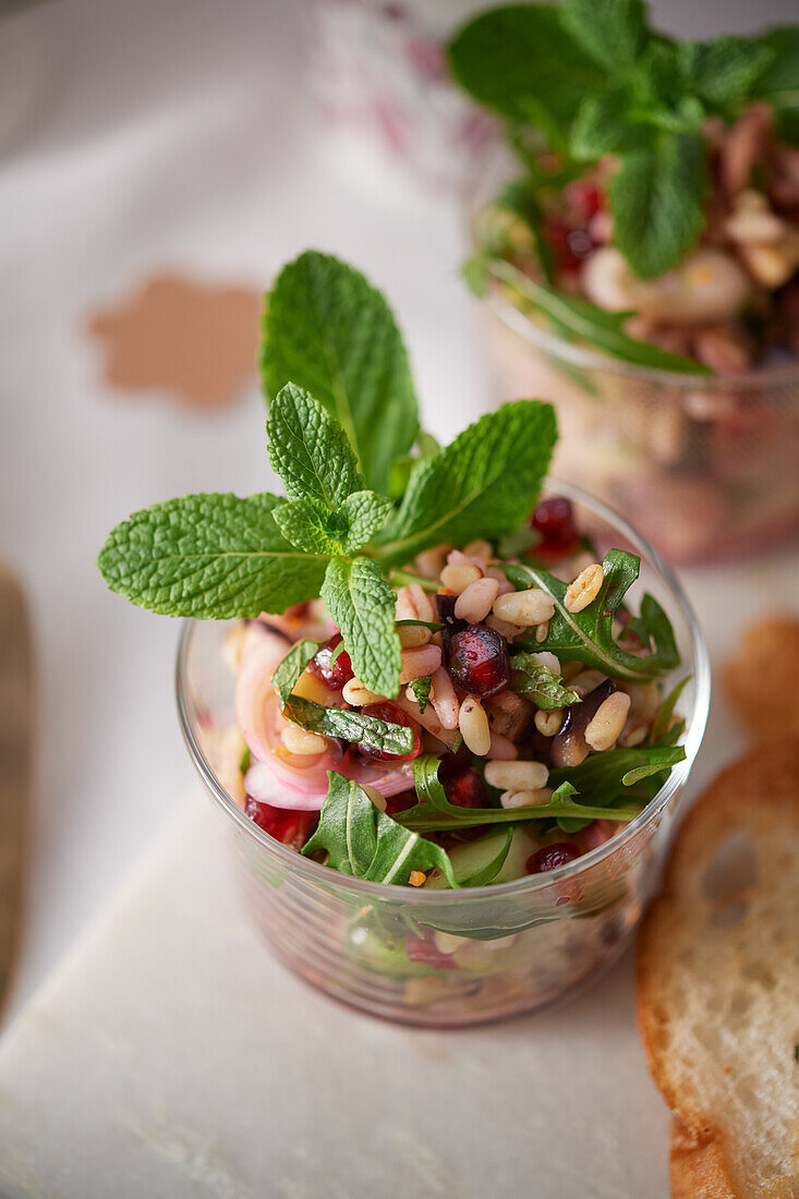 Oriental aubergine salad