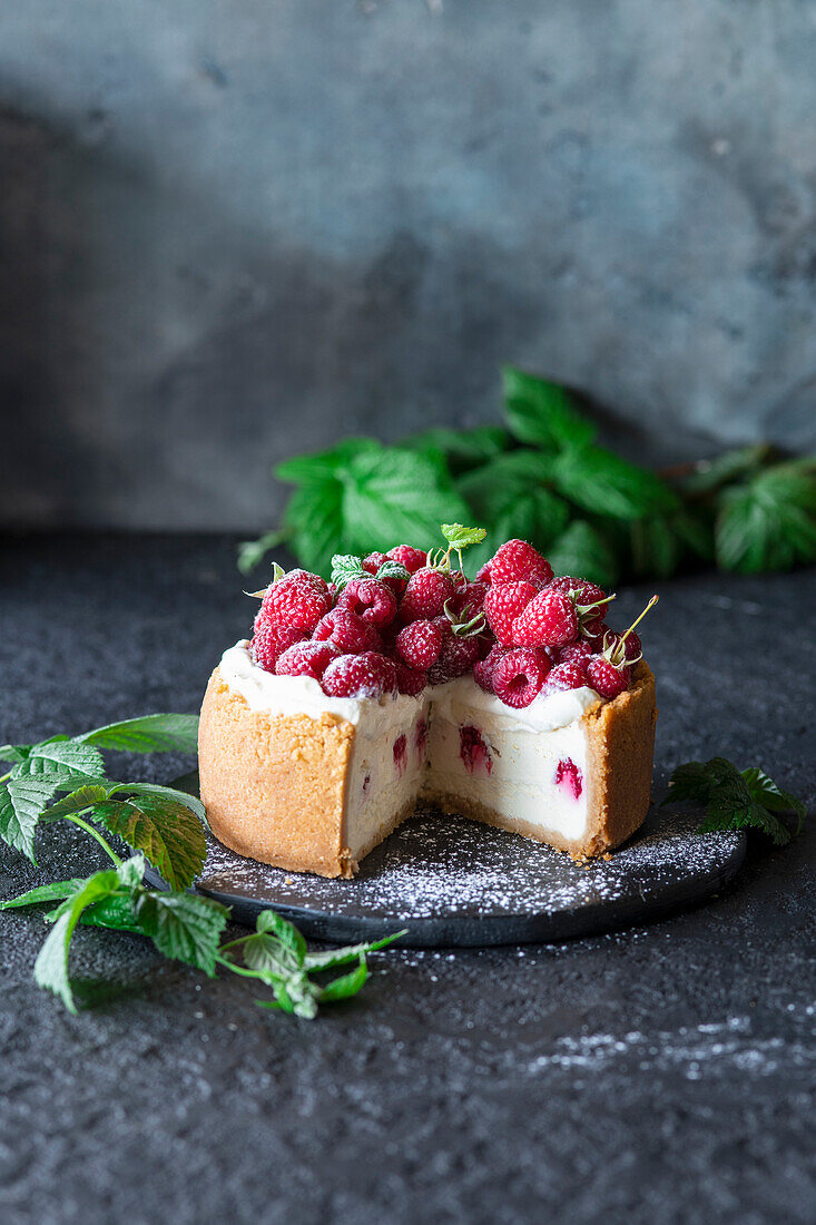 Raspberry cheesecake