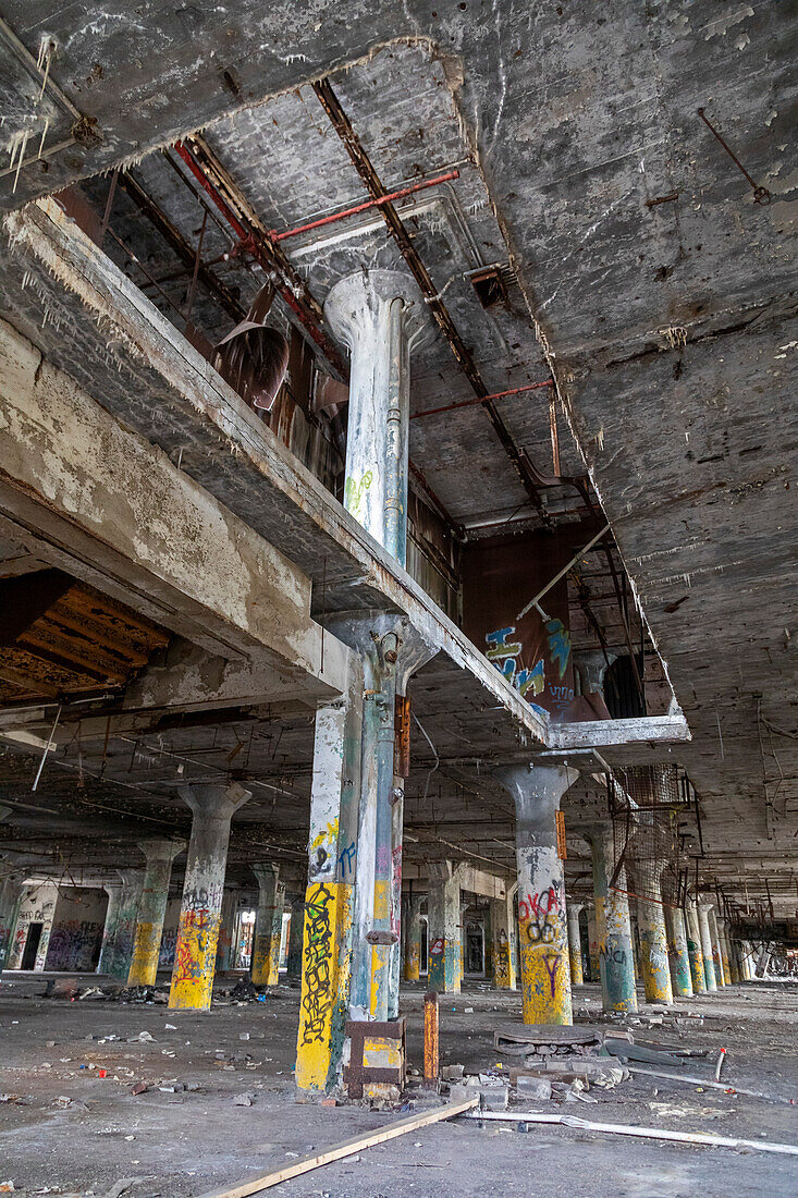 Abandoned auto plant, Michigan, USA