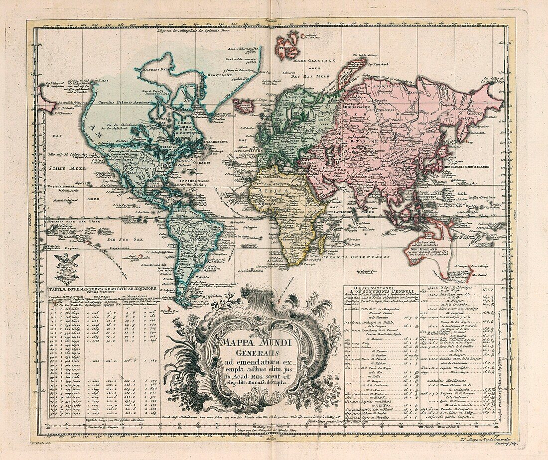 General world map by Euler, 1753