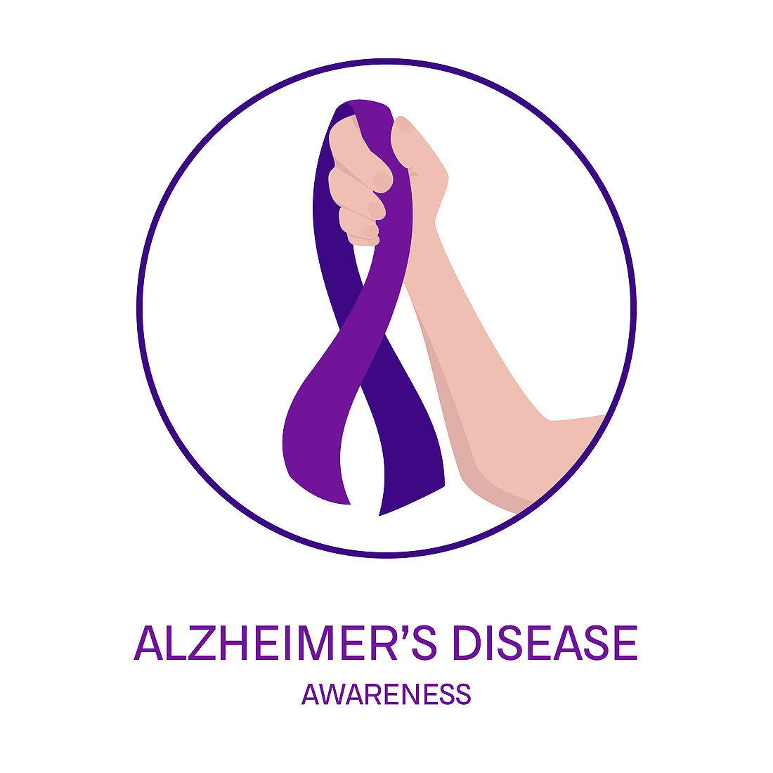 Alzheimerâ??s disease awareness, conceptual illustration
