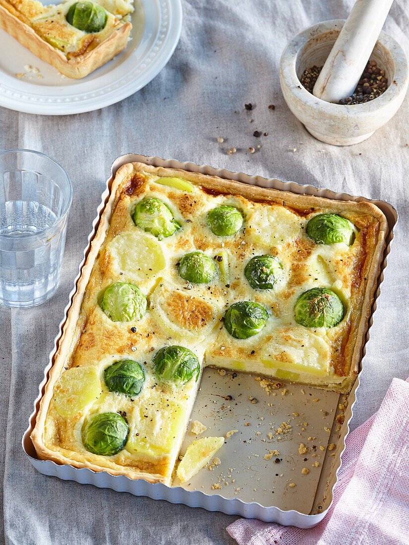 Quiche with Brussels sprout