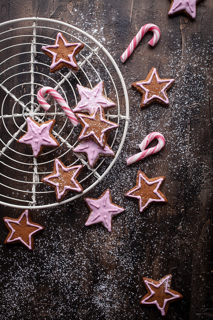 Decorated Christmas cookies